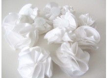 Satinblüten Blume weiß